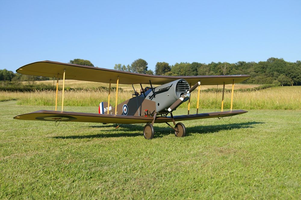RC model of Bristol Fighter flow near Lingfield