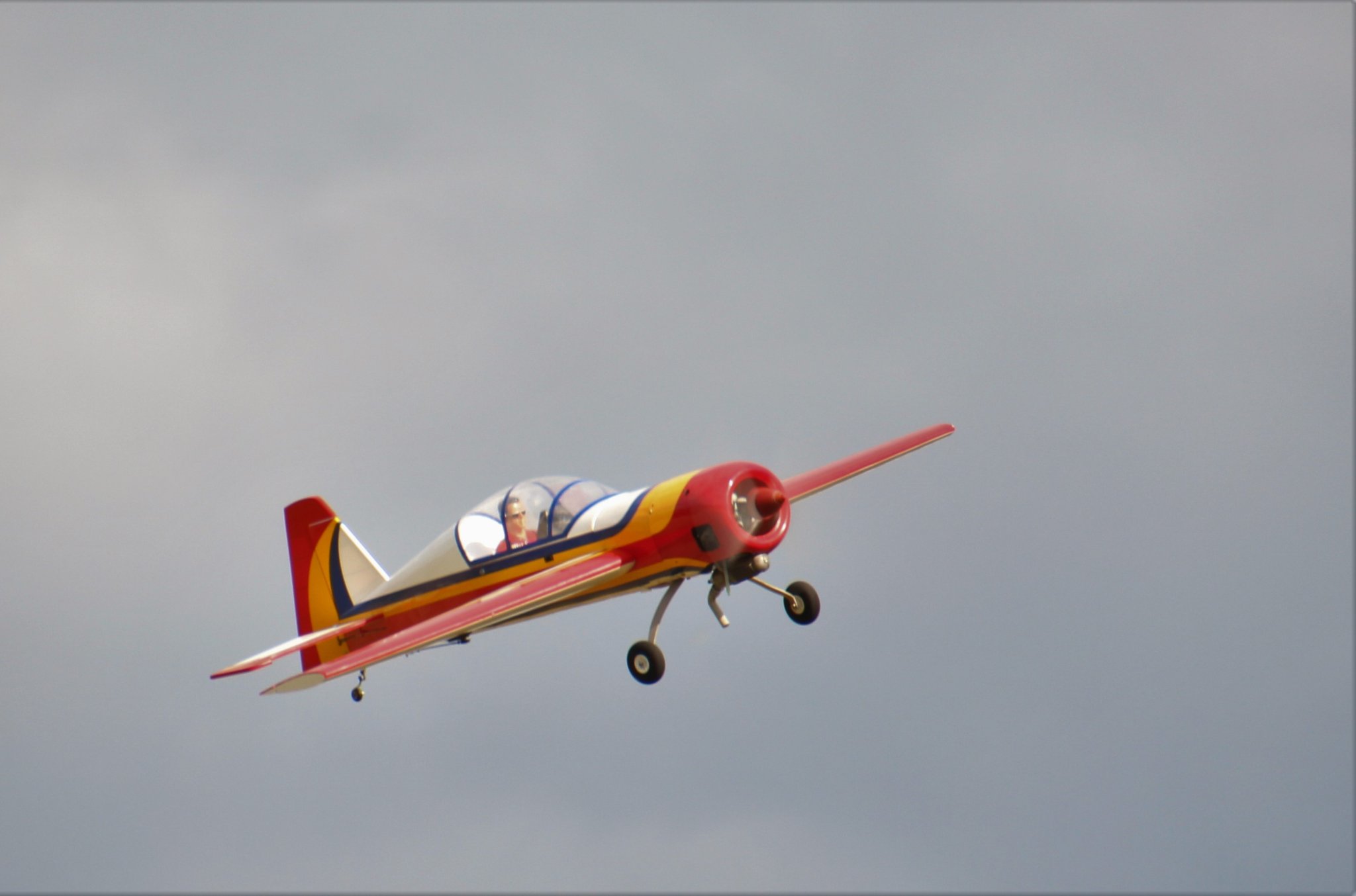RC aerobatic glow powered plane