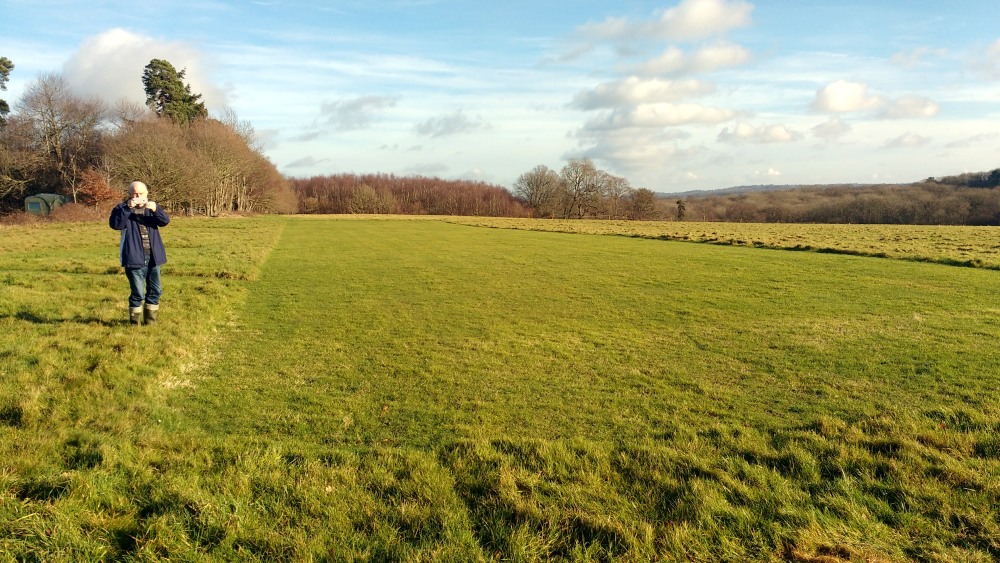Model flying field near chiddingstone castle